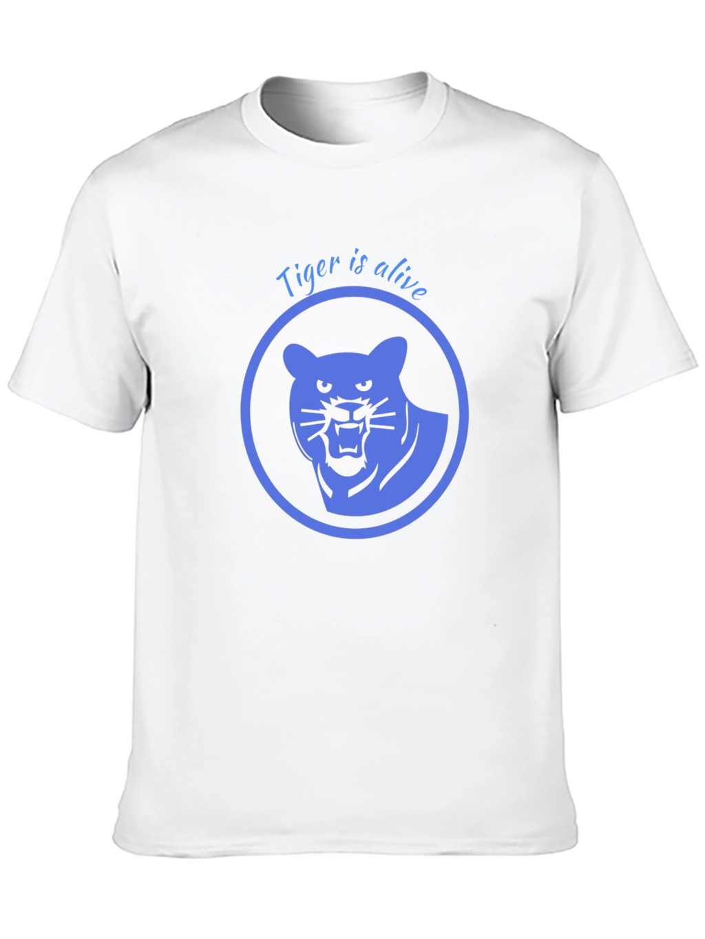 Tiger is Alive Graphic Tee - Black Cotton T-Shirt