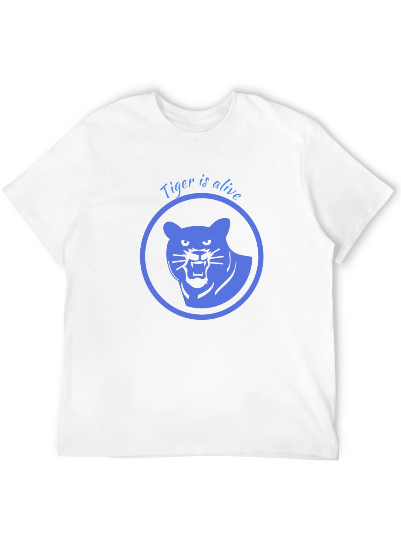 Tiger is Alive Graphic Tee - Black Cotton T-Shirt