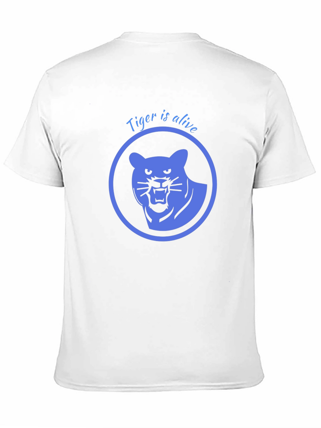 Tiger is Alive Graphic Tee - Black Cotton T-Shirt