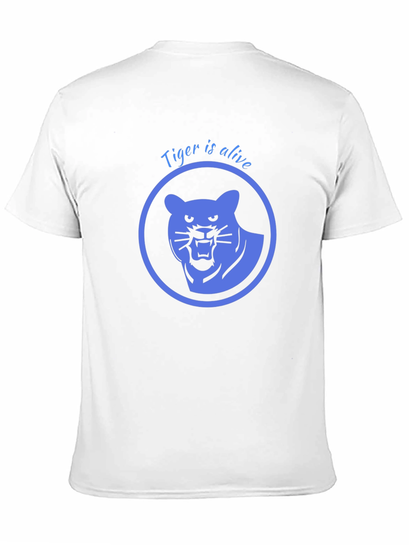 Tiger is Alive Graphic Tee - Black Cotton T-Shirt
