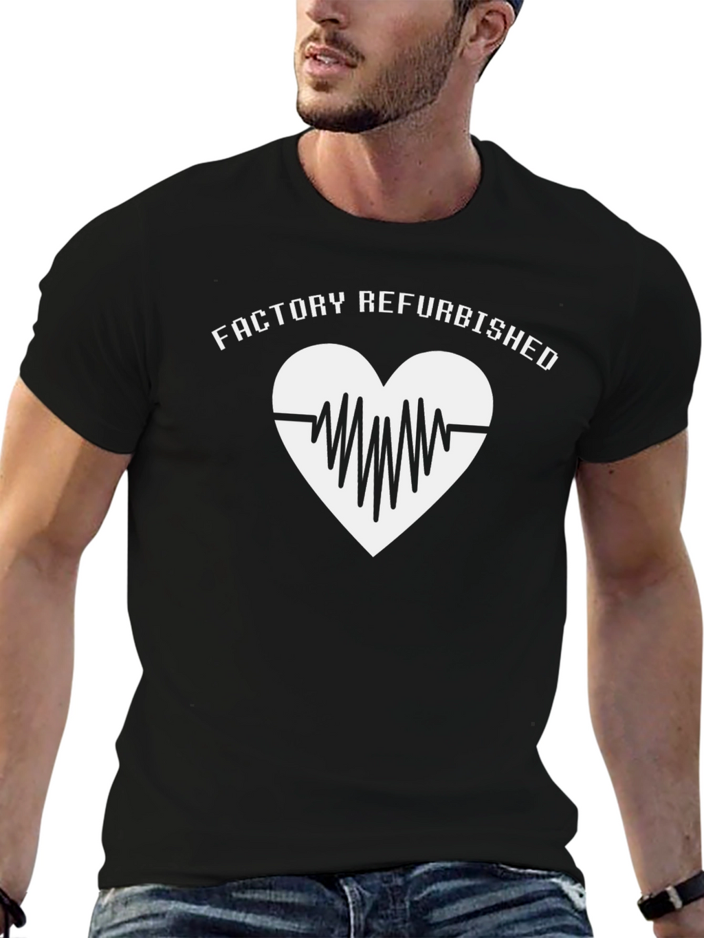 Factory Refurbished Heartbeat Graphic Tee