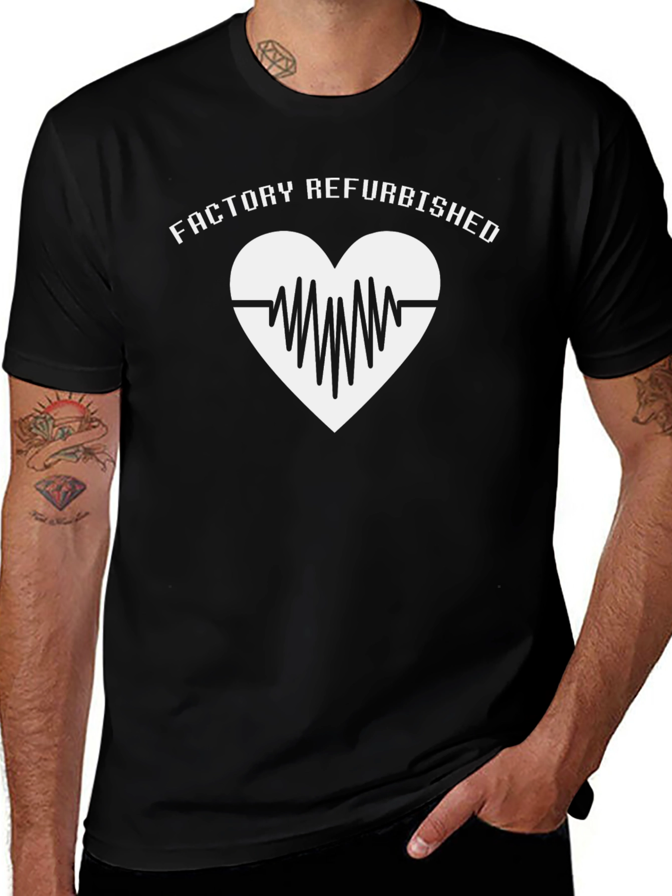 Factory Refurbished Heartbeat Graphic Tee