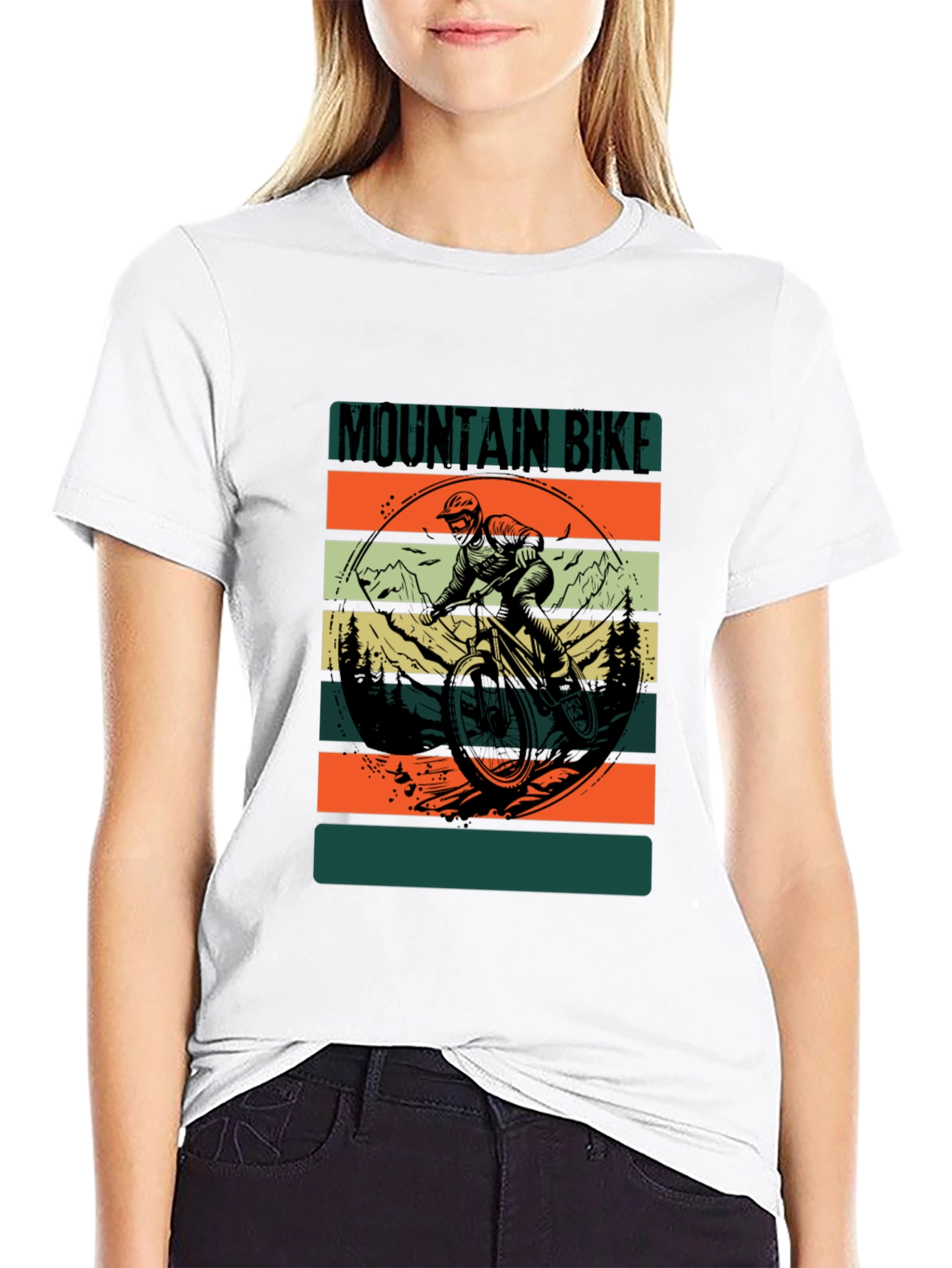 Mountain Bike Graphic Tee - Black