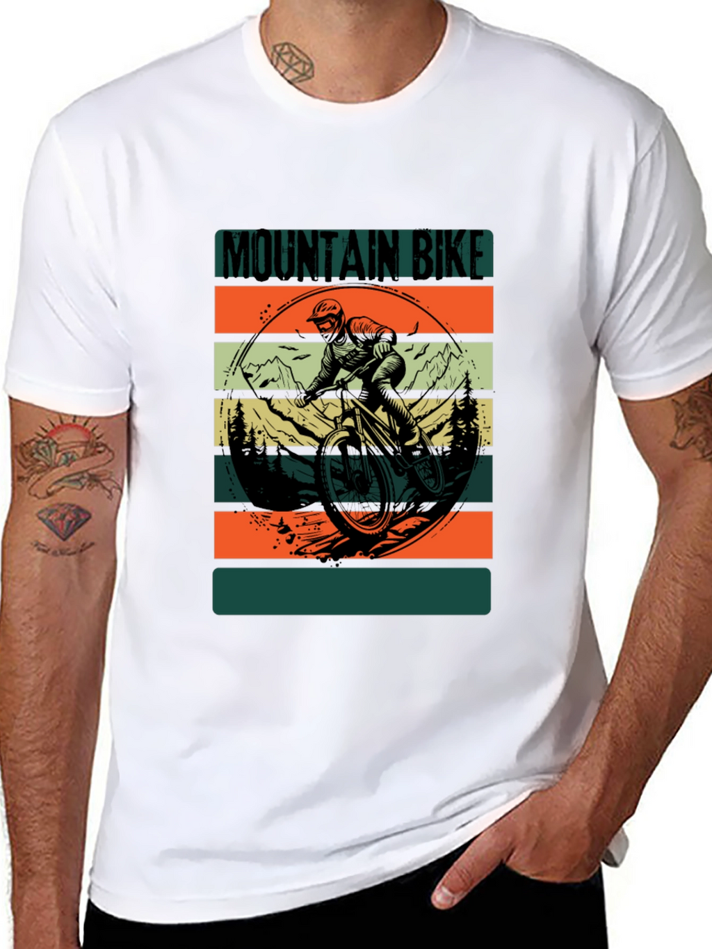 Mountain Bike Graphic Tee - Black