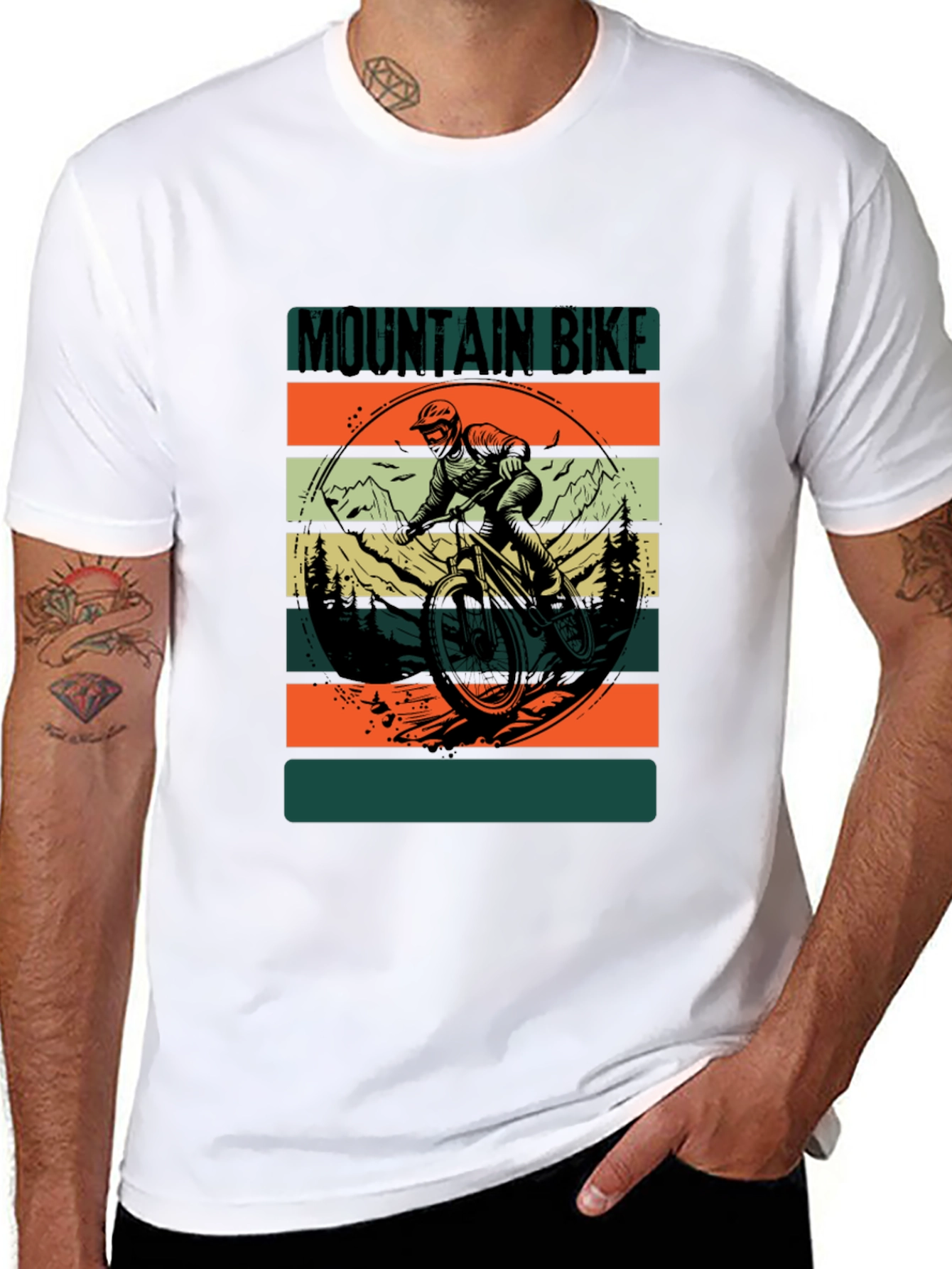 Mountain Bike Graphic Tee - Black