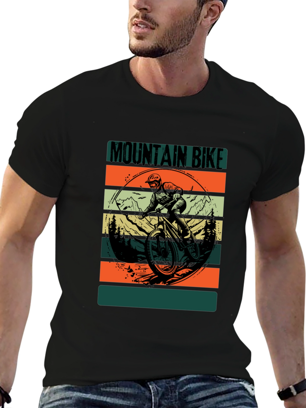 Mountain Bike Graphic Tee - Black