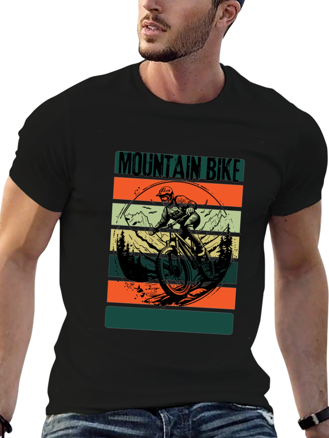 Mountain Bike Graphic Tee - Black