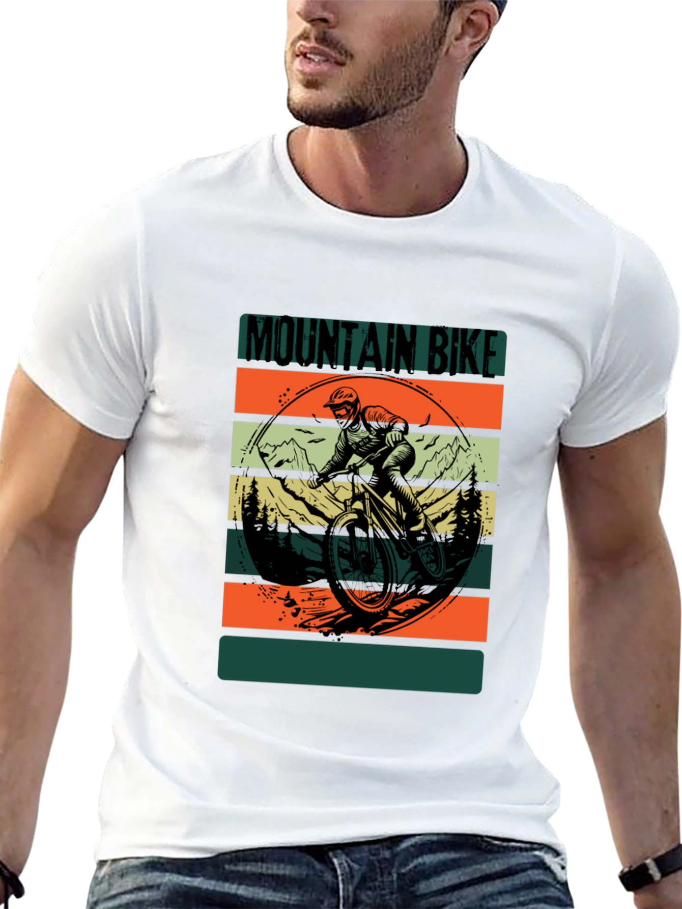 Mountain Bike Graphic Tee - Black