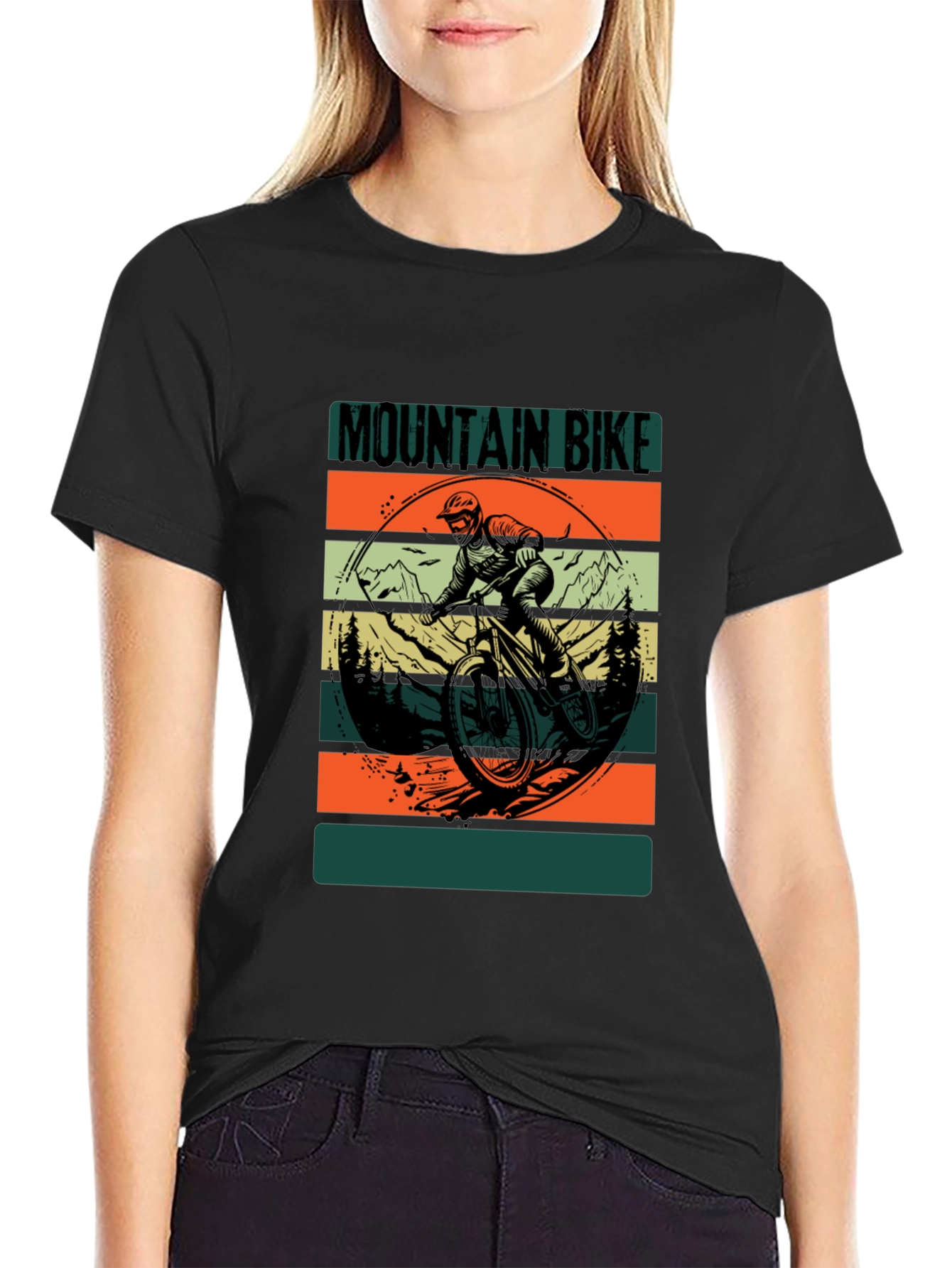 Mountain Bike Graphic Tee - Black
