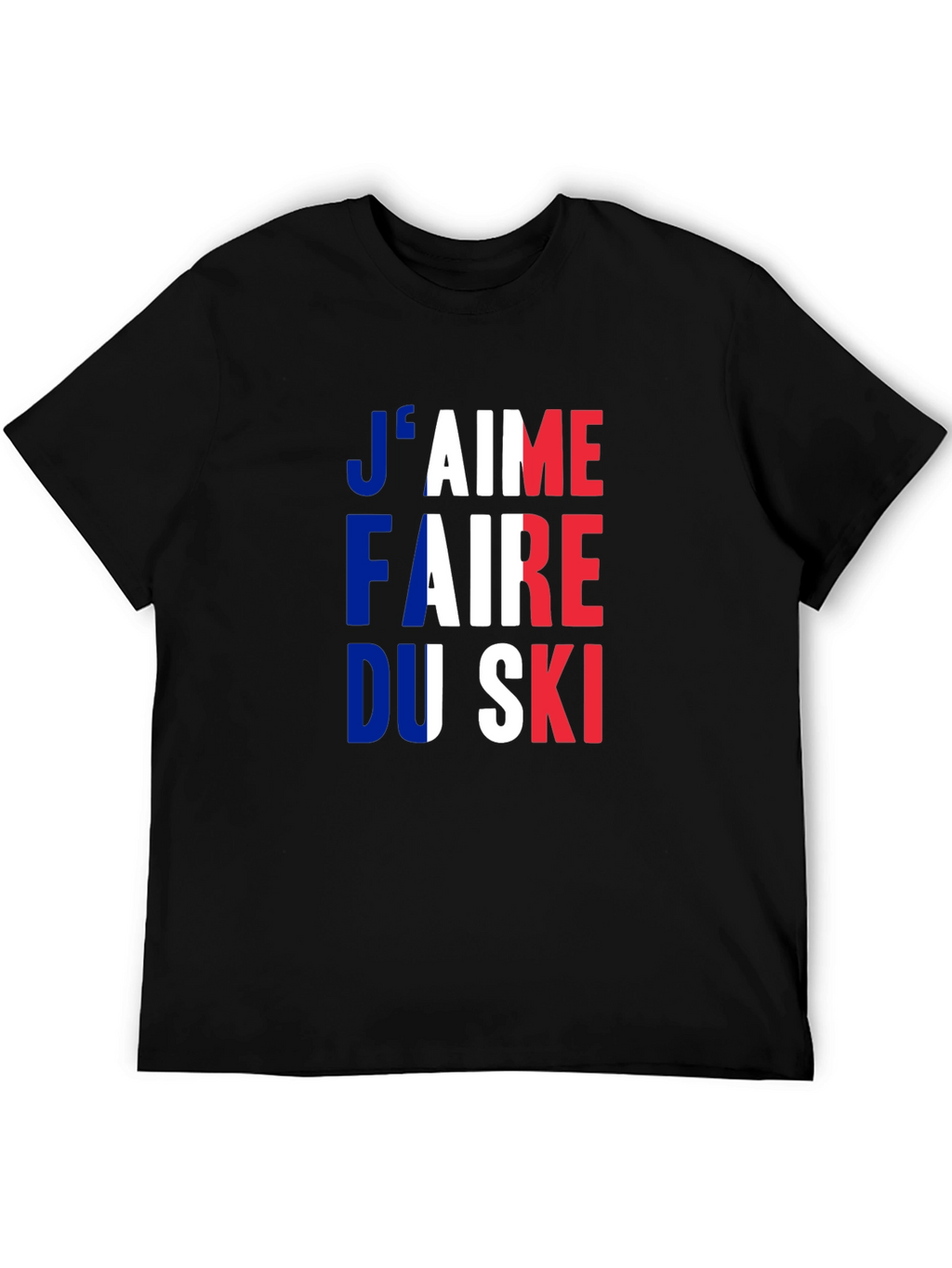 French Skiing Fan T-Shirt - Jaime Faire Du Ski