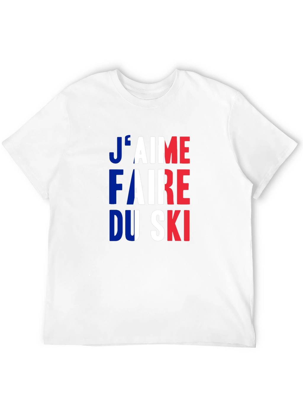 French Skiing Fan T-Shirt - Jaime Faire Du Ski