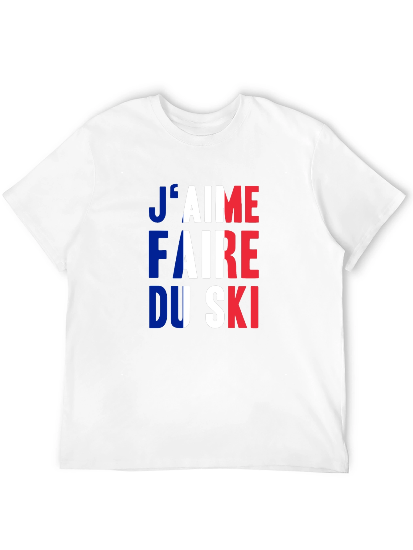 French Skiing Fan T-Shirt - Jaime Faire Du Ski