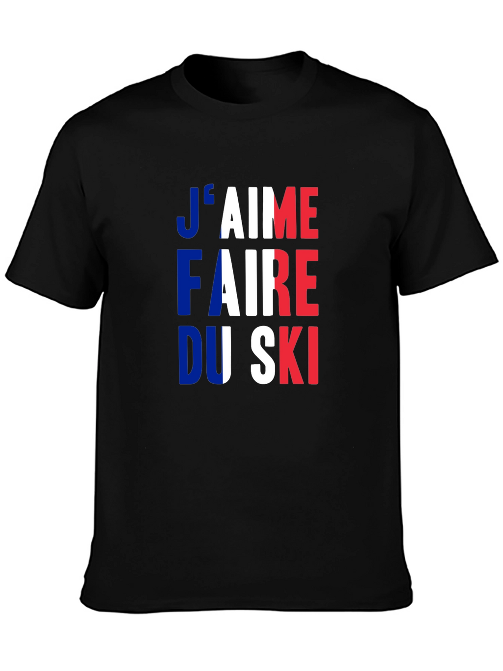 French Skiing Fan T-Shirt - Jaime Faire Du Ski