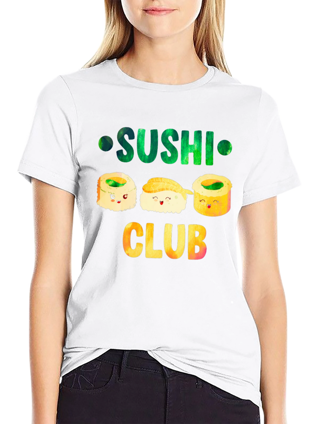 Sushi Club T-Shirt Funny Foodie Tee