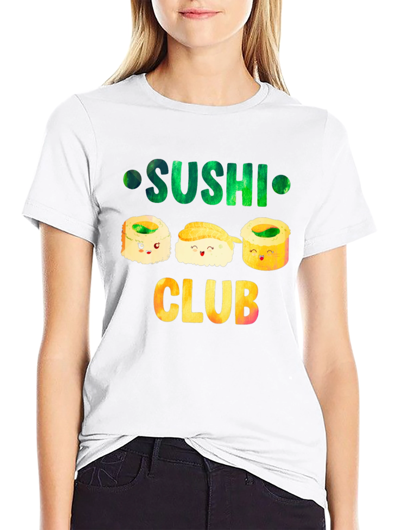 Sushi Club T-Shirt Funny Foodie Tee