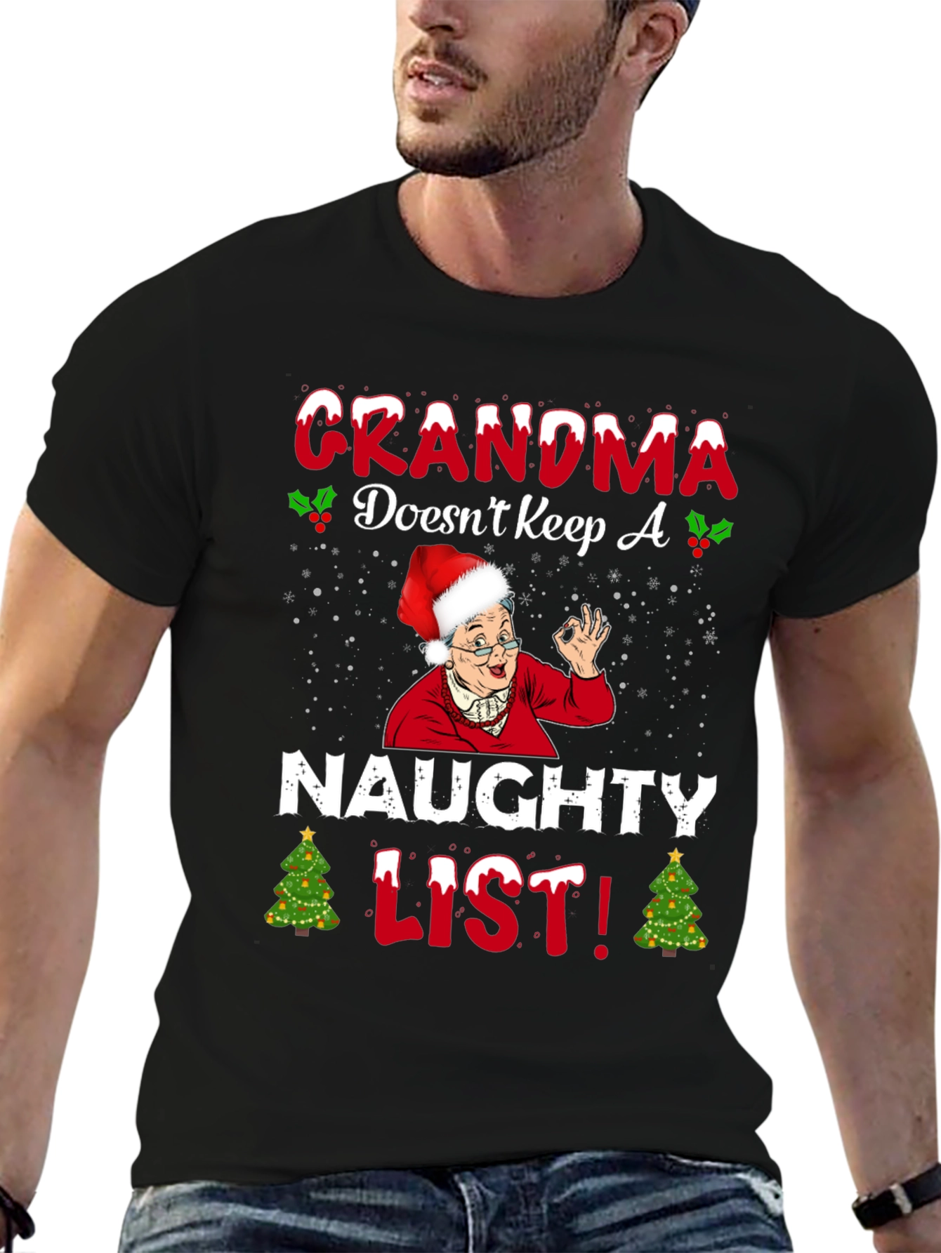 Grandma Doesnt Keep A Naughty List T-Shirt