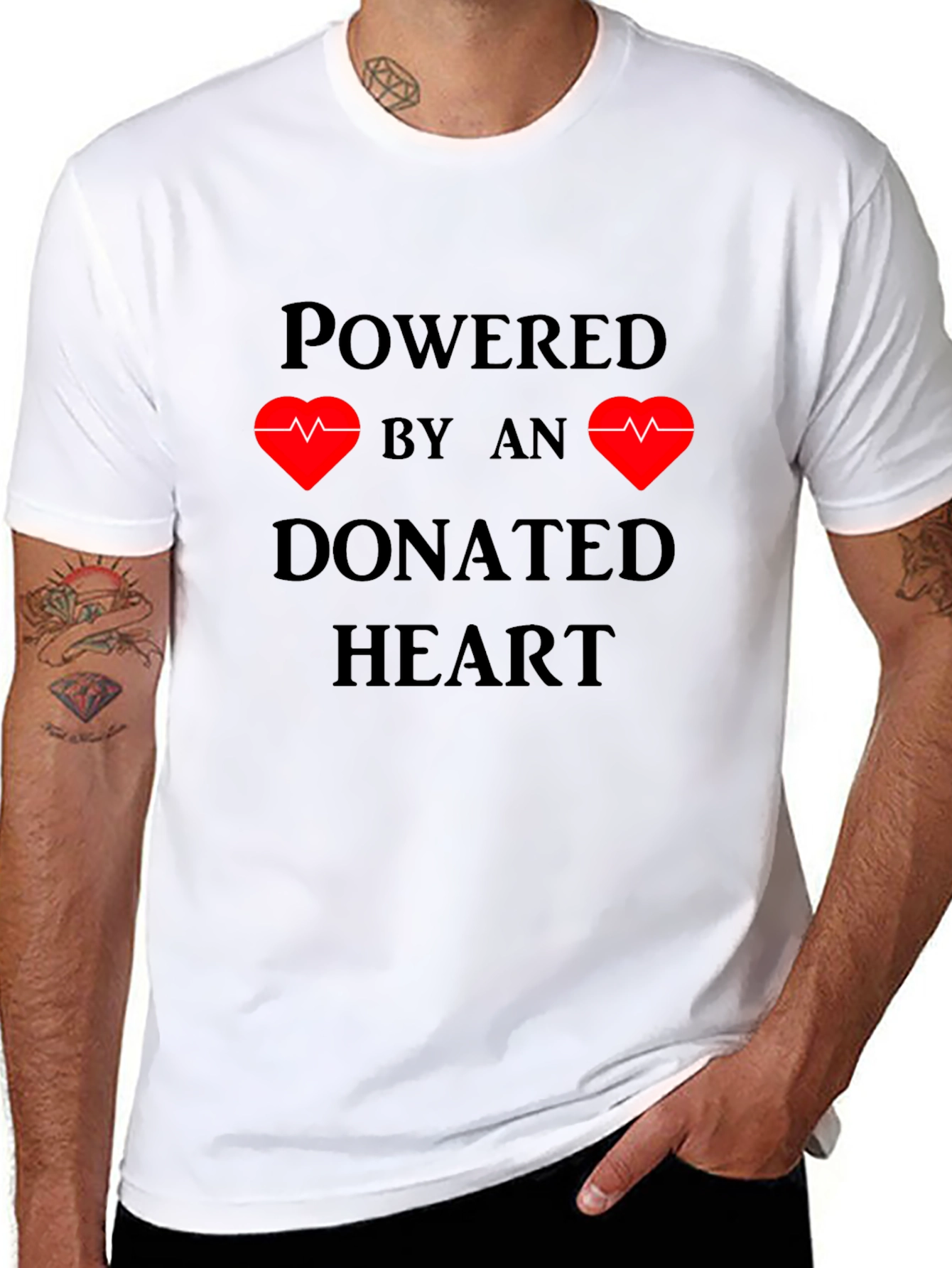 Powered by Donated Heart T-Shirt