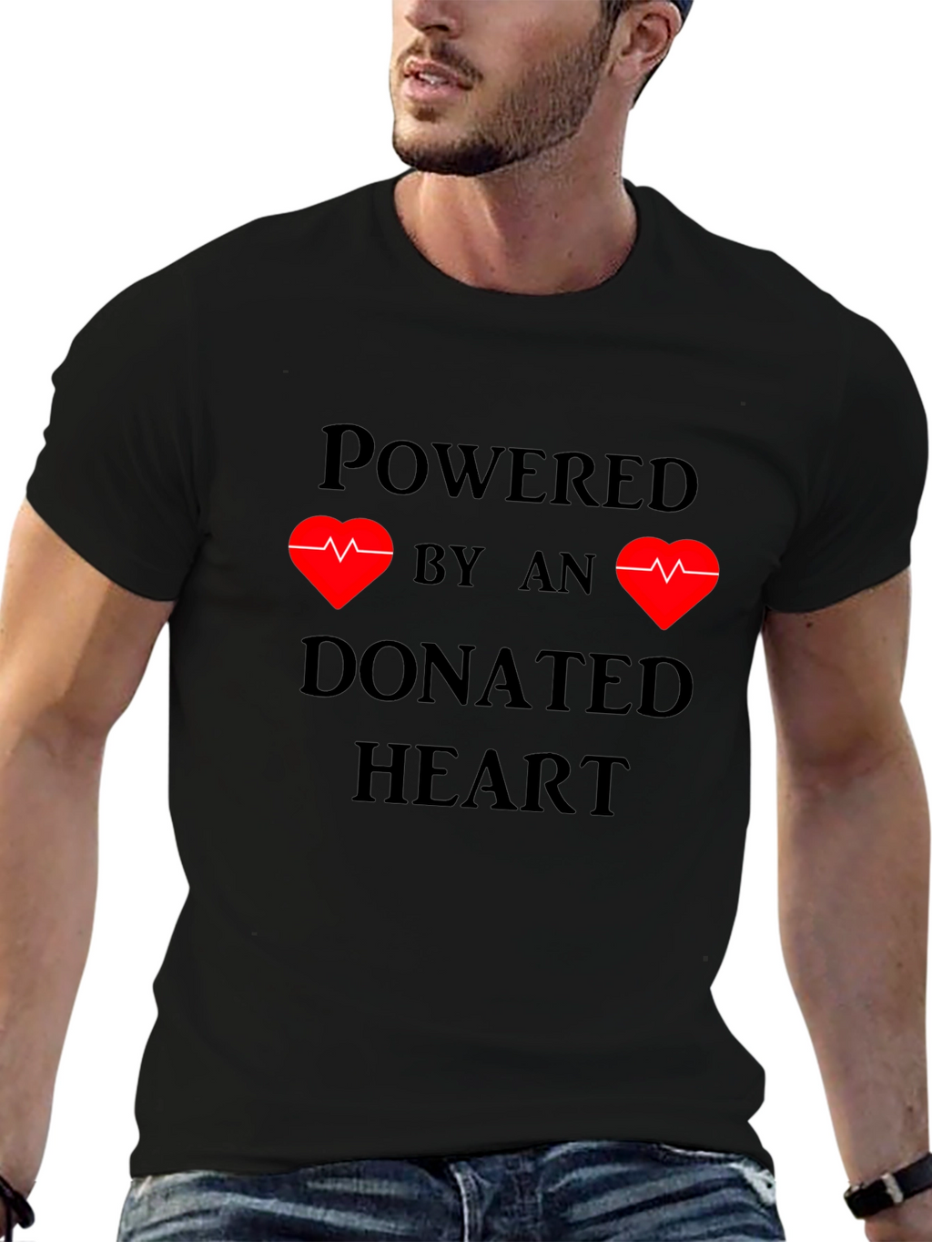 Powered by Donated Heart T-Shirt