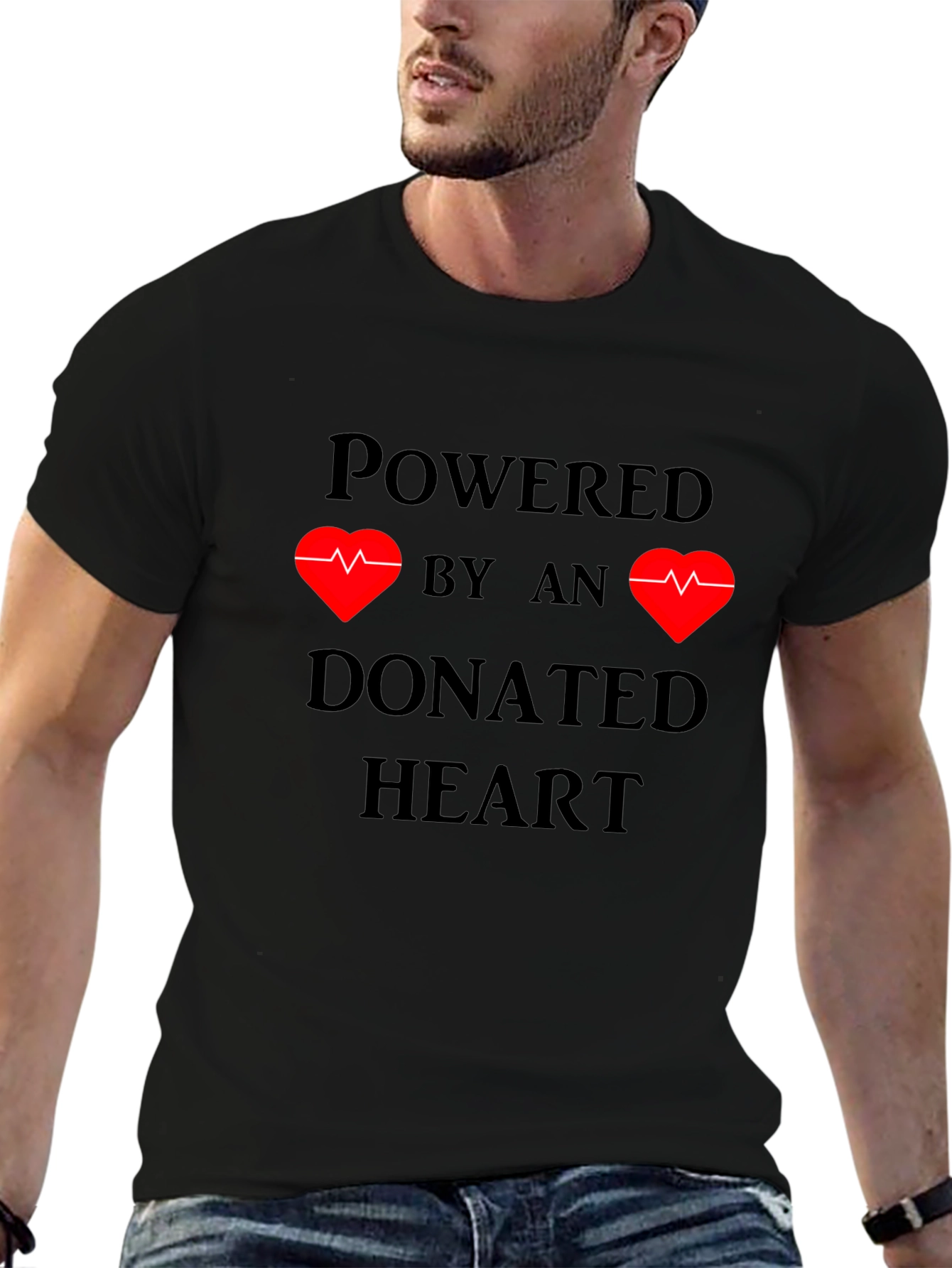 Powered by Donated Heart T-Shirt