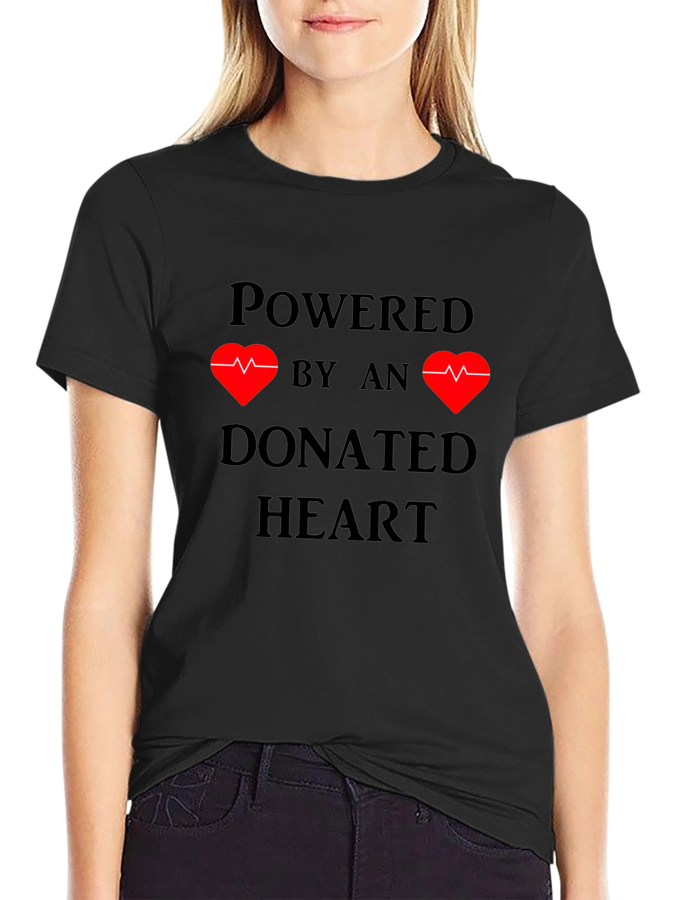 Powered by Donated Heart T-Shirt