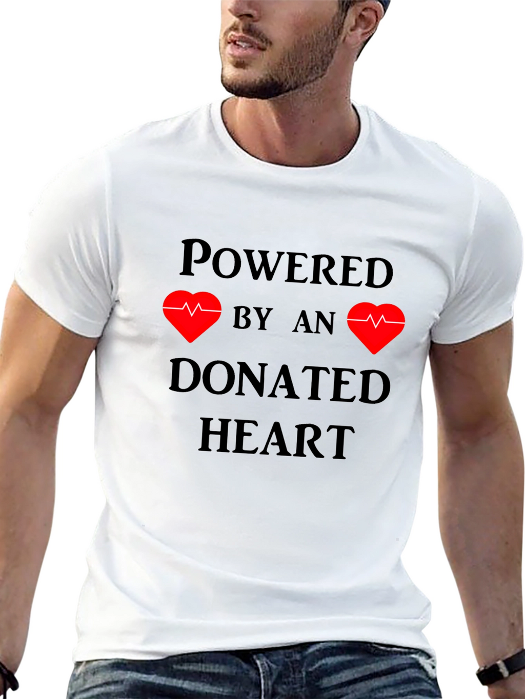 Powered by Donated Heart T-Shirt