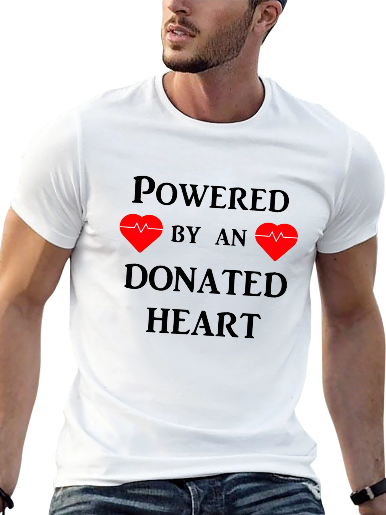 Powered by Donated Heart T-Shirt