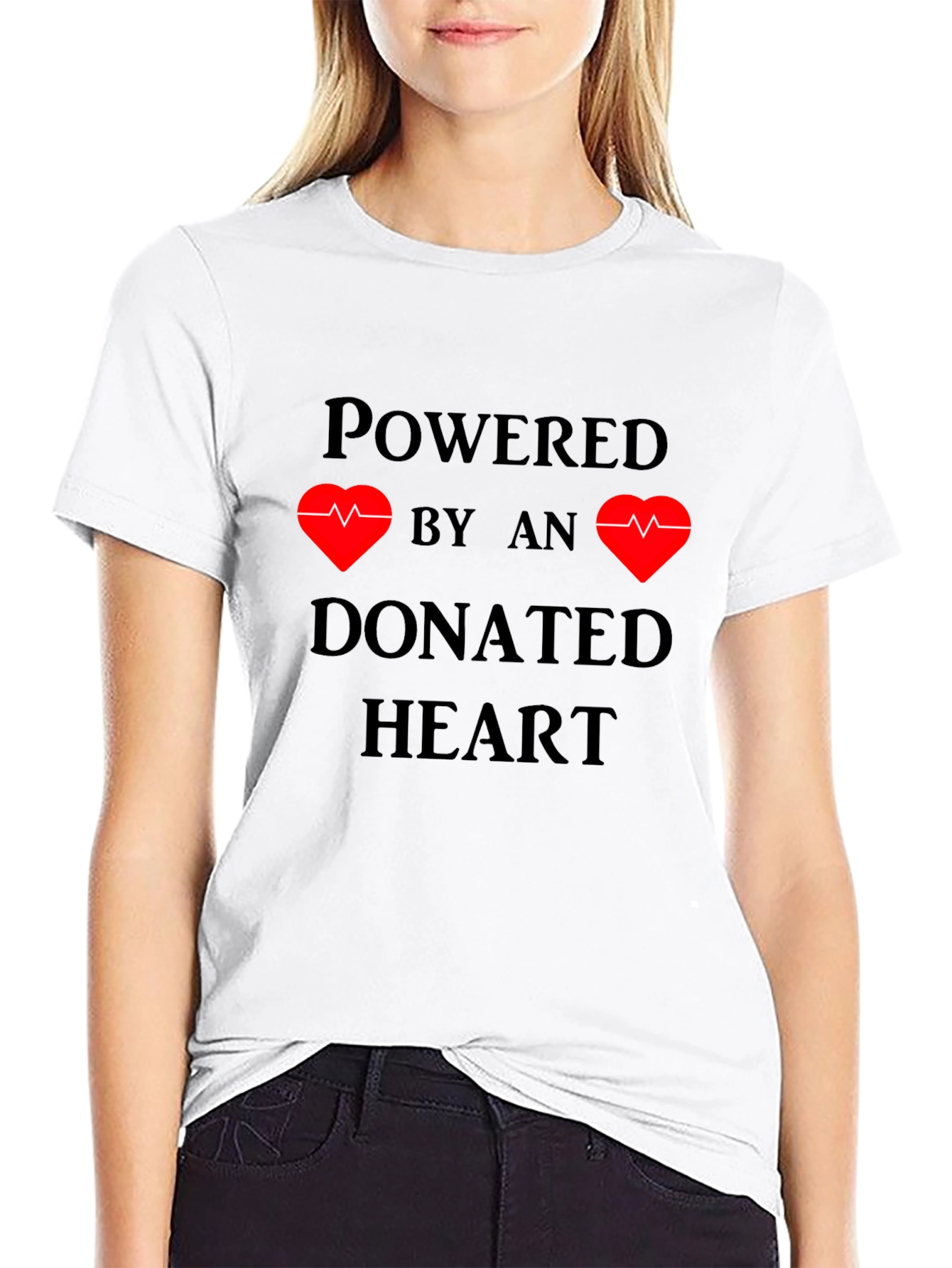Powered by Donated Heart T-Shirt