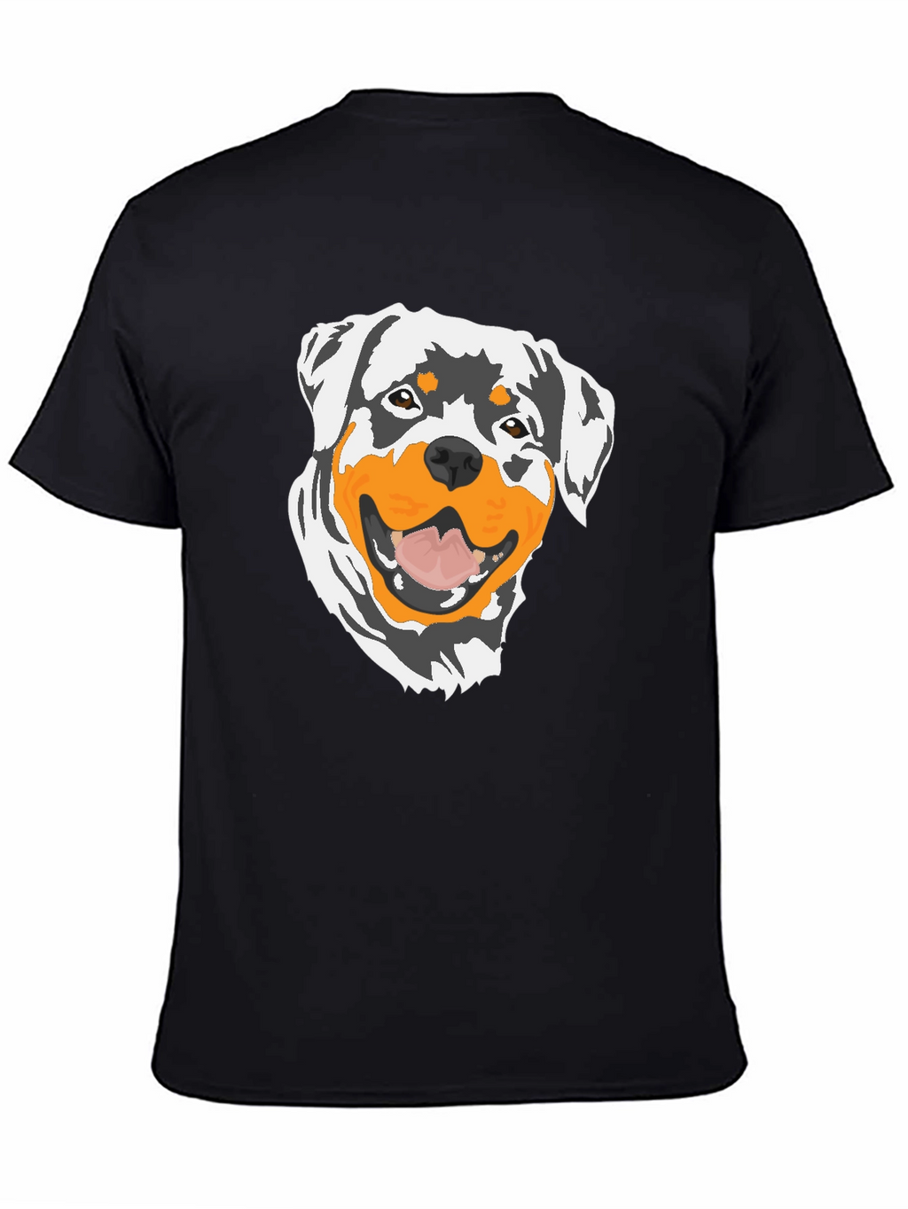 Rottweiler Graphic T-Shirt - Black Cotton Tee