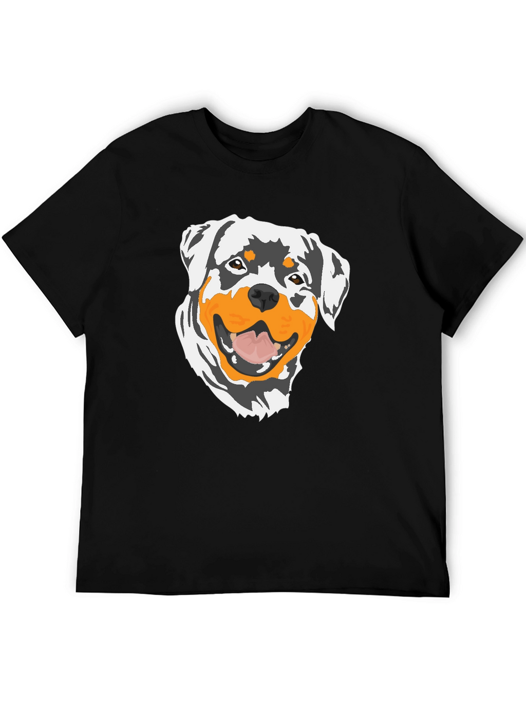 Rottweiler Graphic T-Shirt - Black Cotton Tee