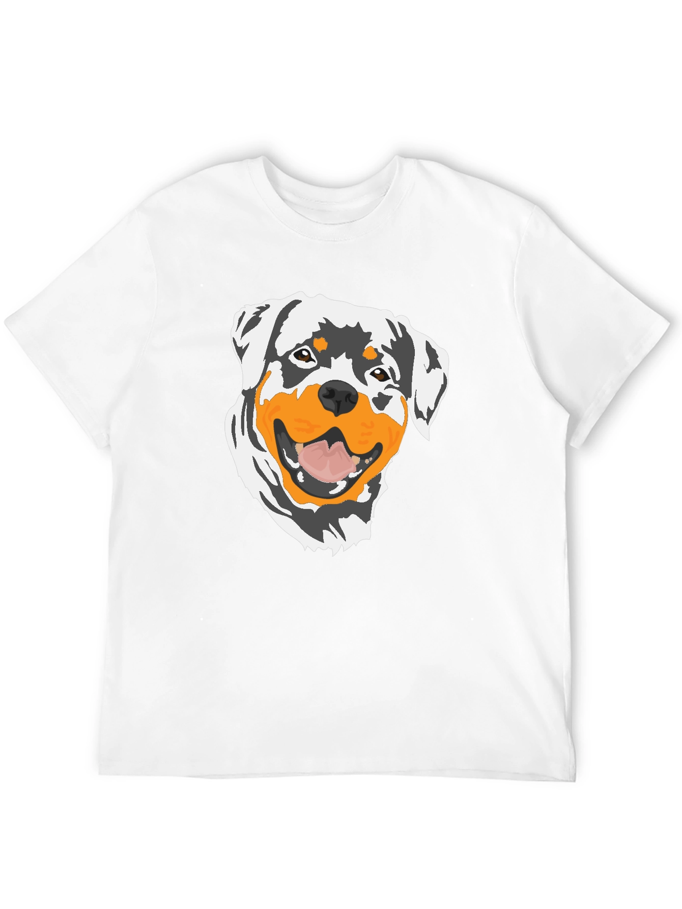 Rottweiler Graphic T-Shirt - Black Cotton Tee