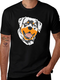 Rottweiler Graphic T-Shirt - Black Cotton Tee