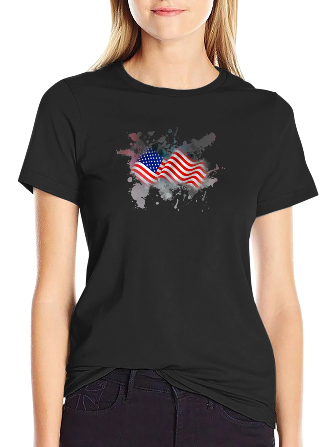 USA Flag T-Shirt - Patriotic Style