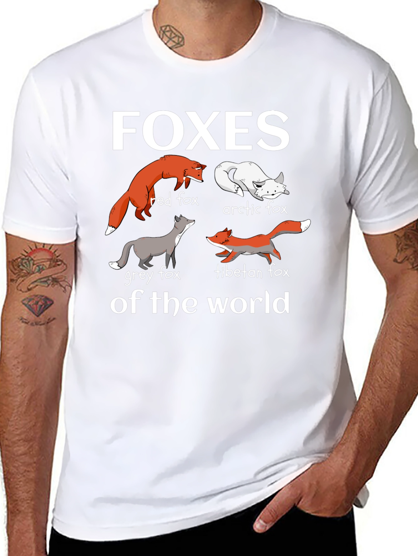 Foxes of the World Graphic T-Shirt