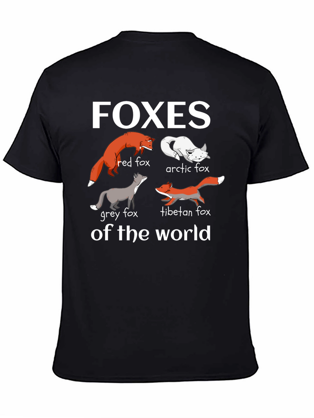 Foxes of the World Graphic T-Shirt