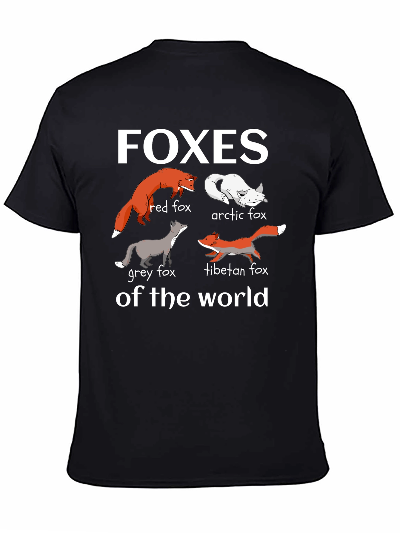 Foxes of the World Graphic T-Shirt