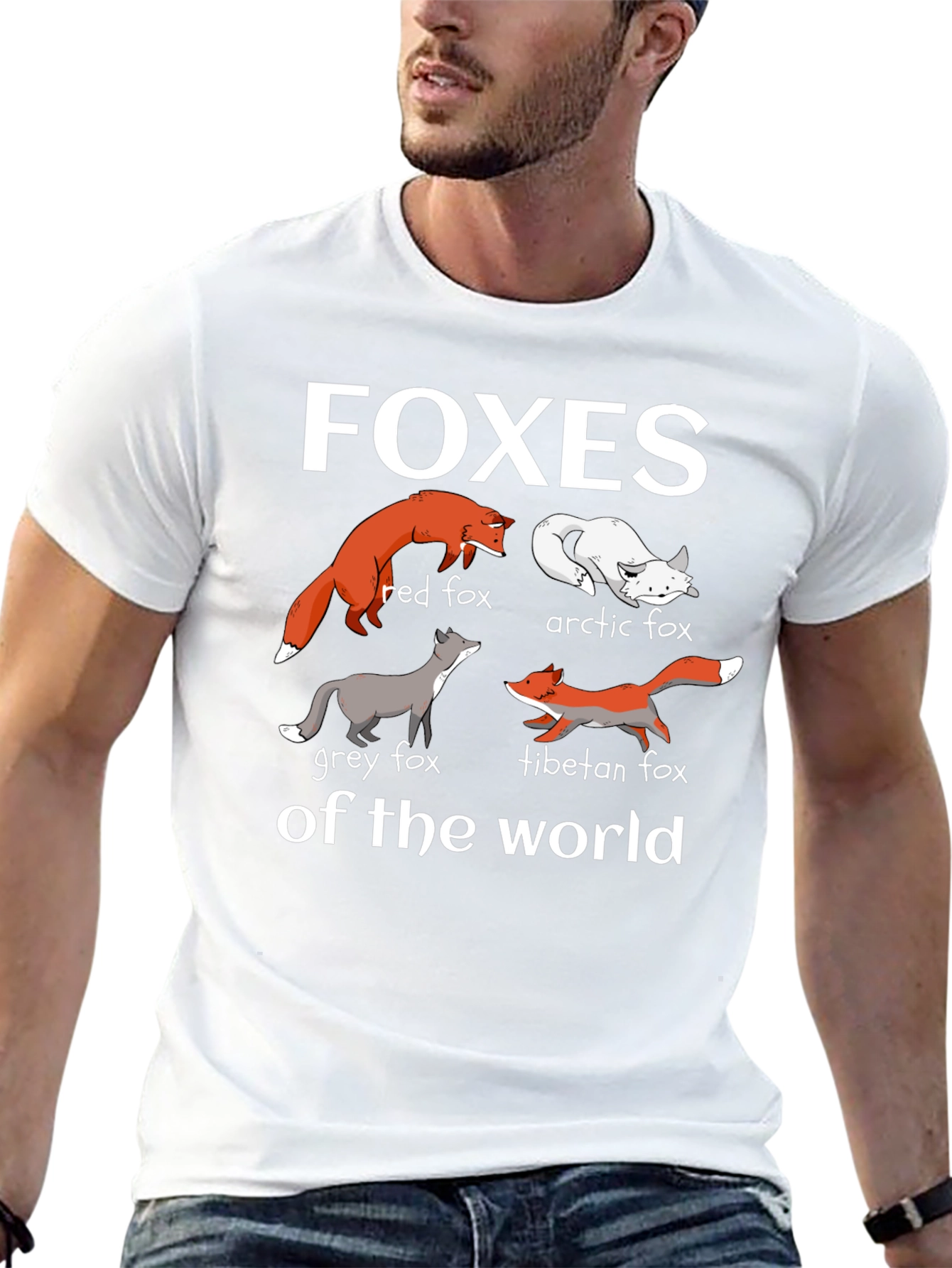 Foxes of the World Graphic T-Shirt
