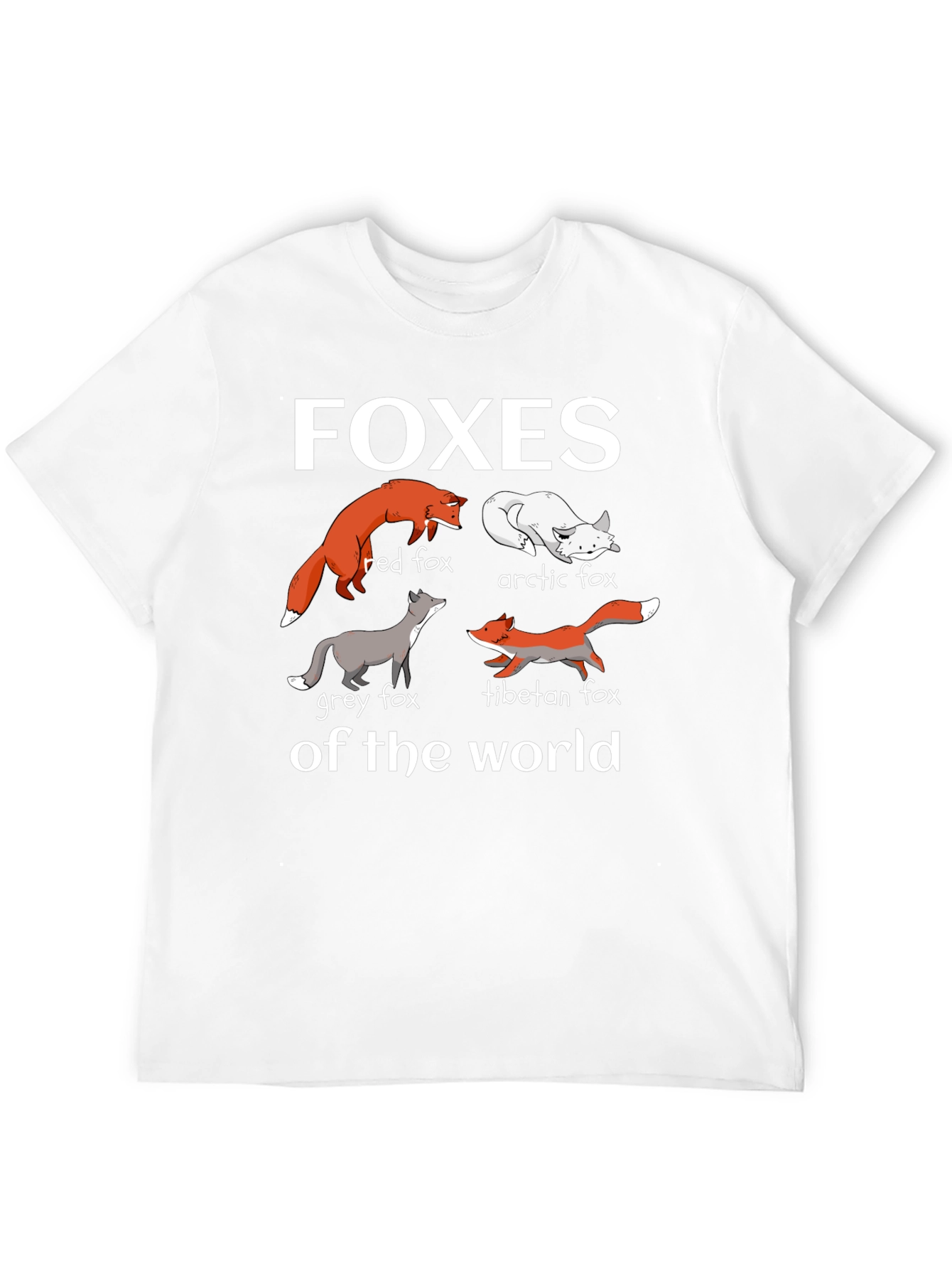 Foxes of the World Graphic T-Shirt