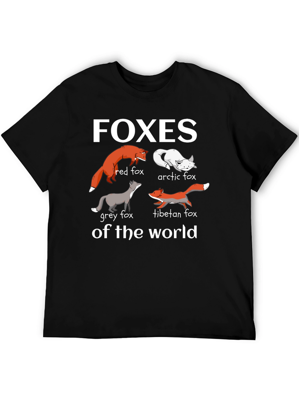 Foxes of the World Graphic T-Shirt