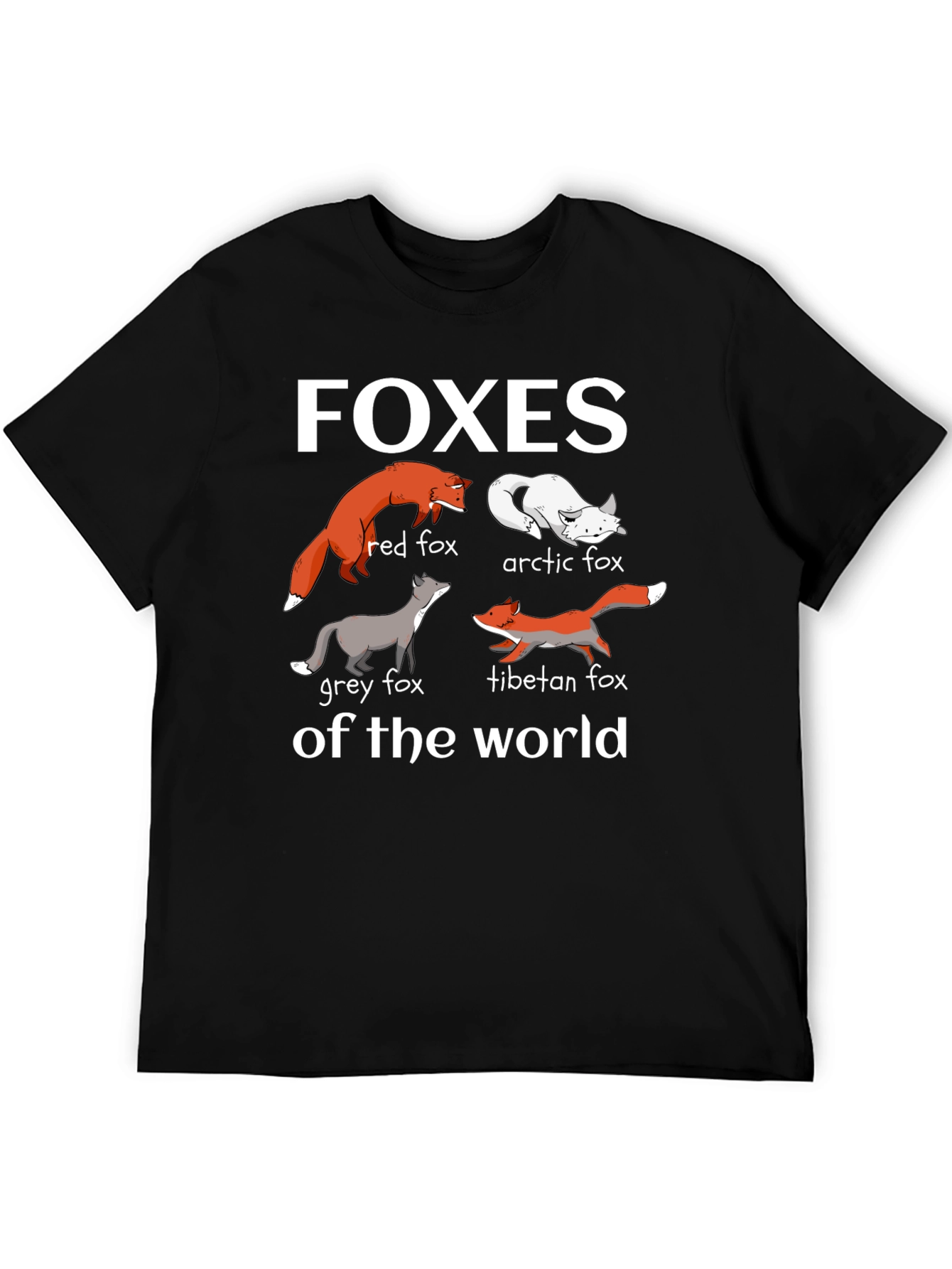 Foxes of the World Graphic T-Shirt