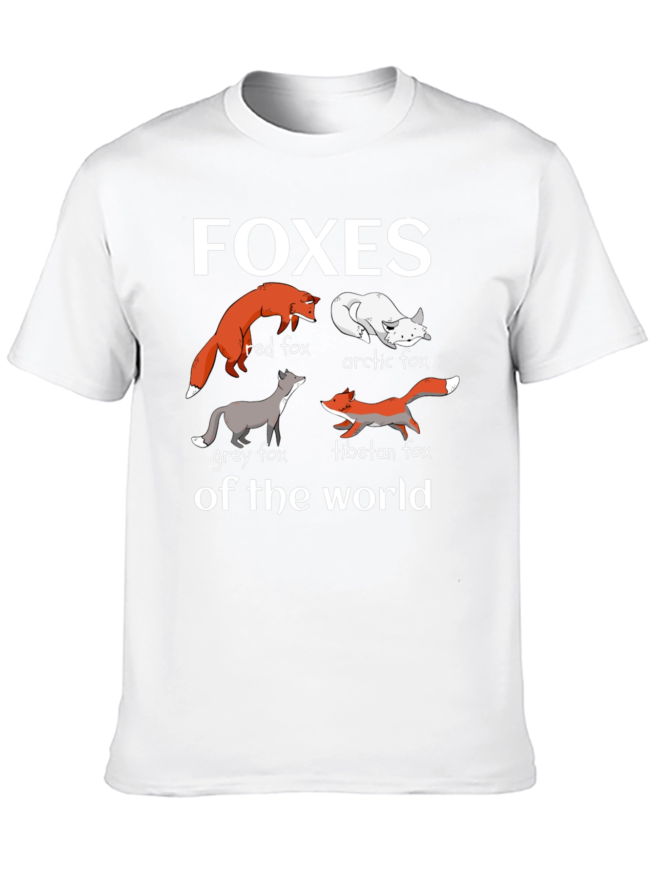 Foxes of the World Graphic T-Shirt
