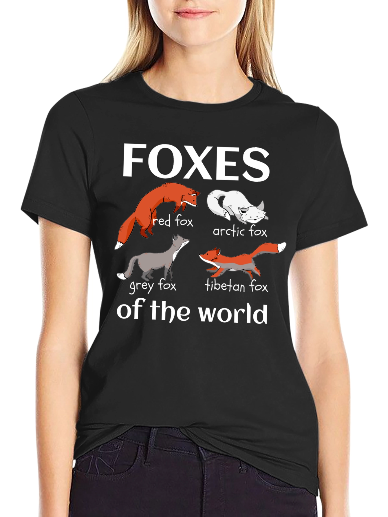 Foxes of the World Graphic T-Shirt