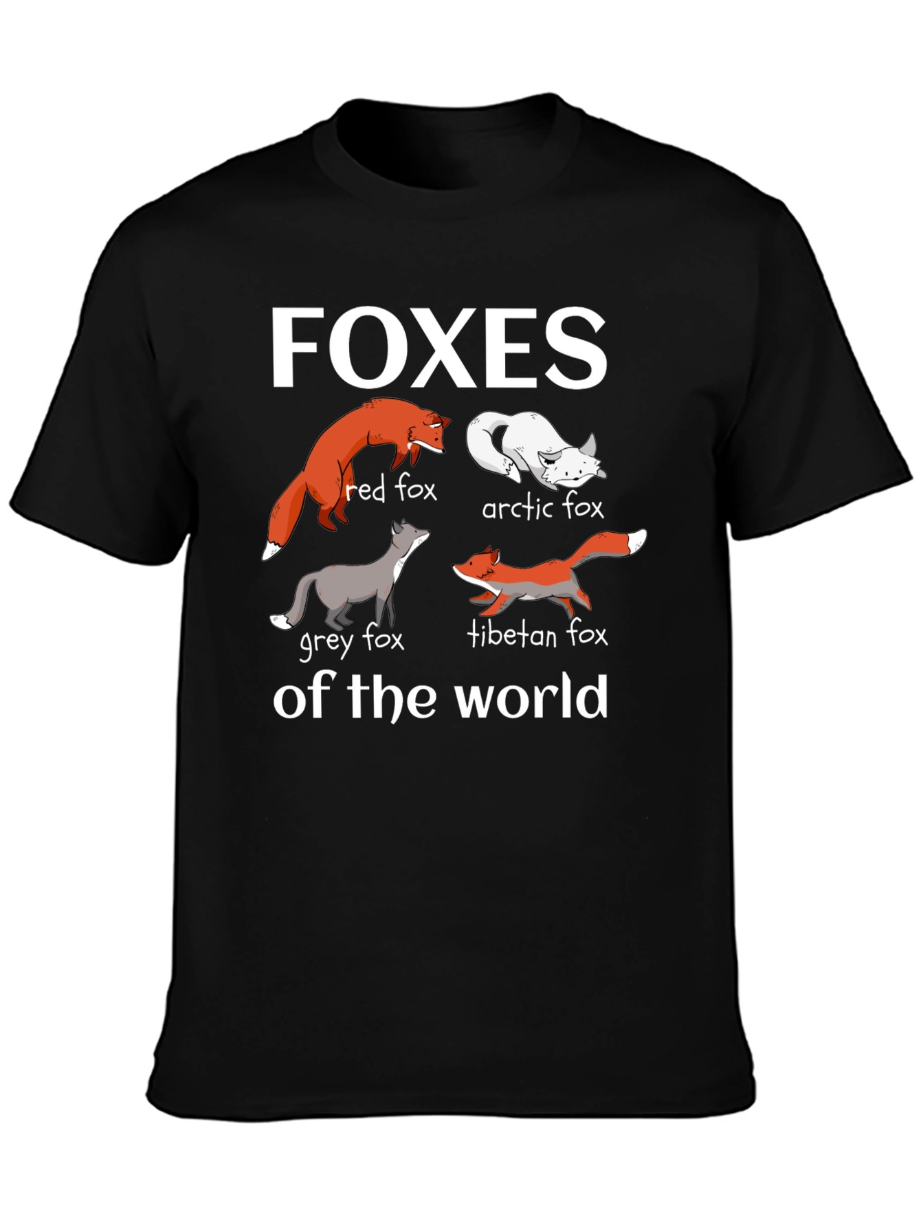 Foxes of the World Graphic T-Shirt
