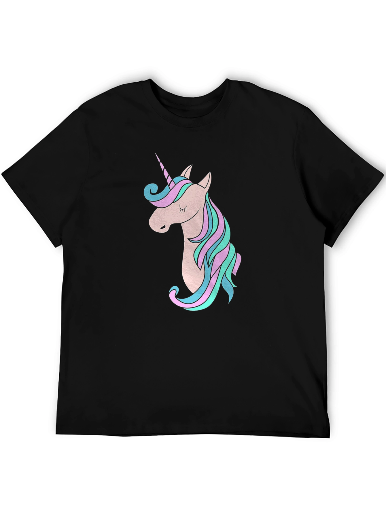Unicorn Graphic Black T-Shirt - Magical Style