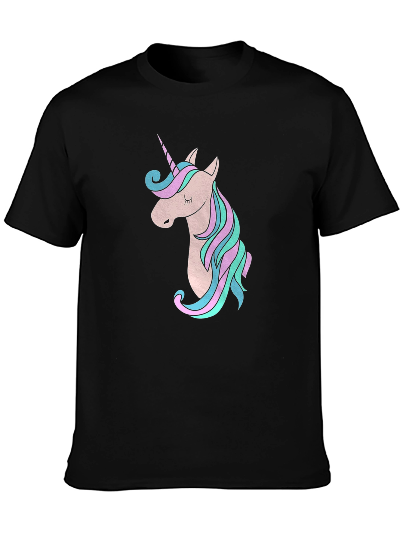 Unicorn Graphic Black T-Shirt - Magical Style