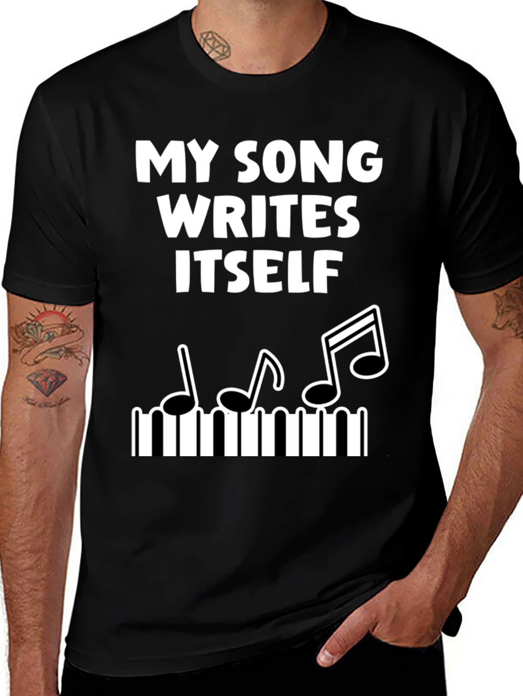 My Song Writes Itself Funny Music T-Shirt