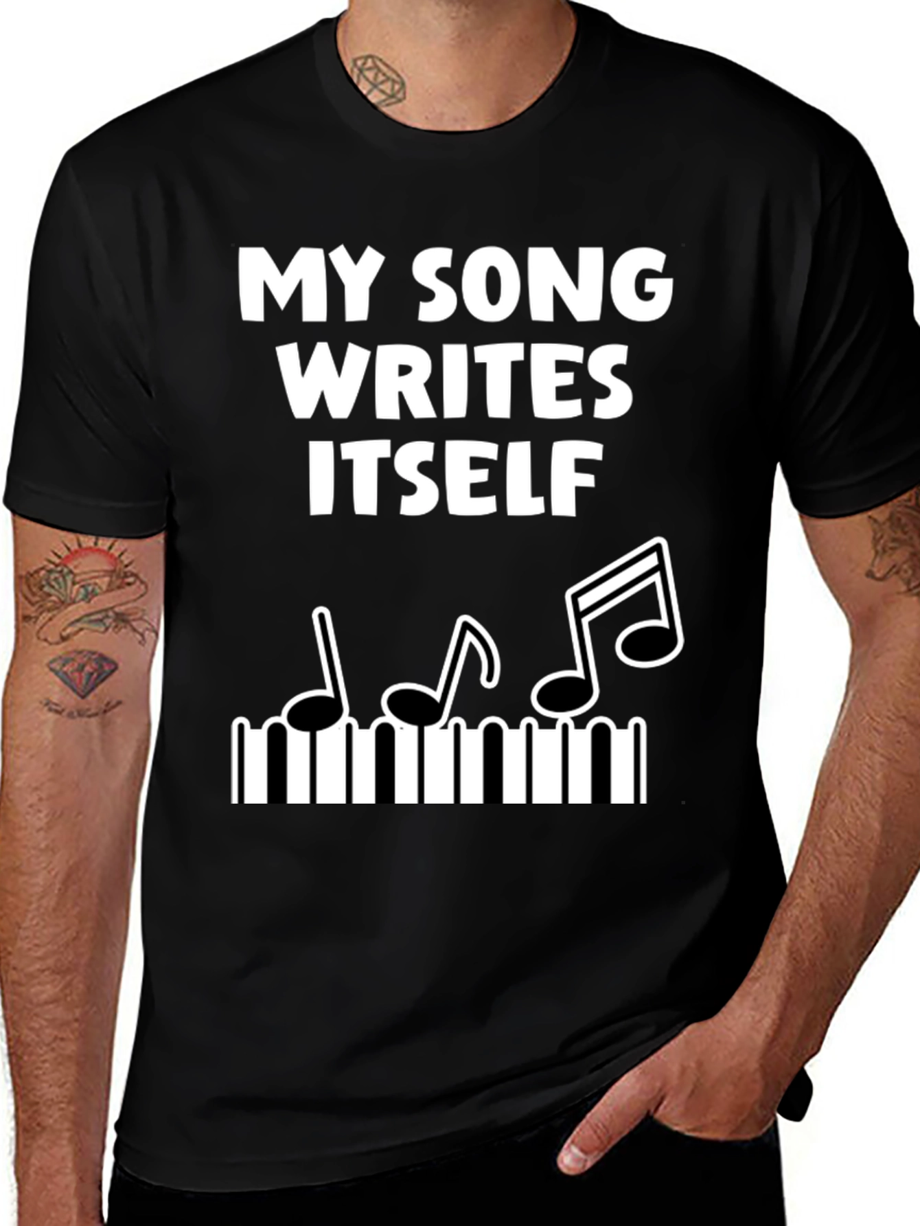 My Song Writes Itself Funny Music T-Shirt