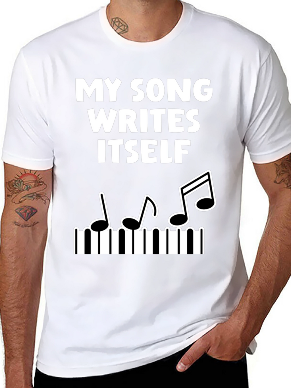 My Song Writes Itself Funny Music T-Shirt