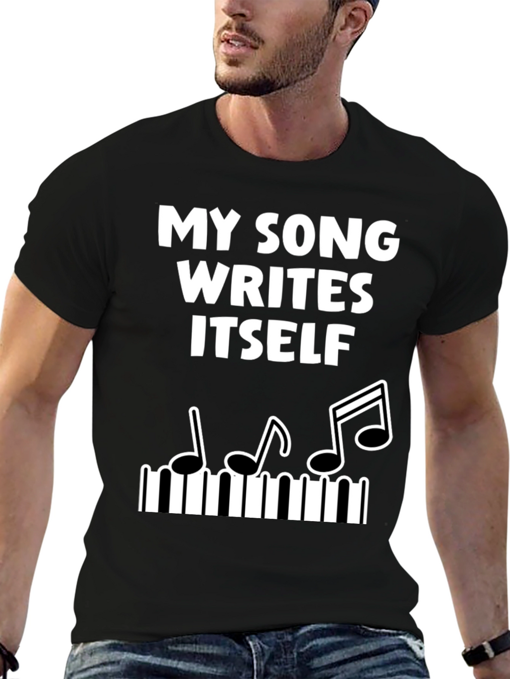 My Song Writes Itself Funny Music T-Shirt