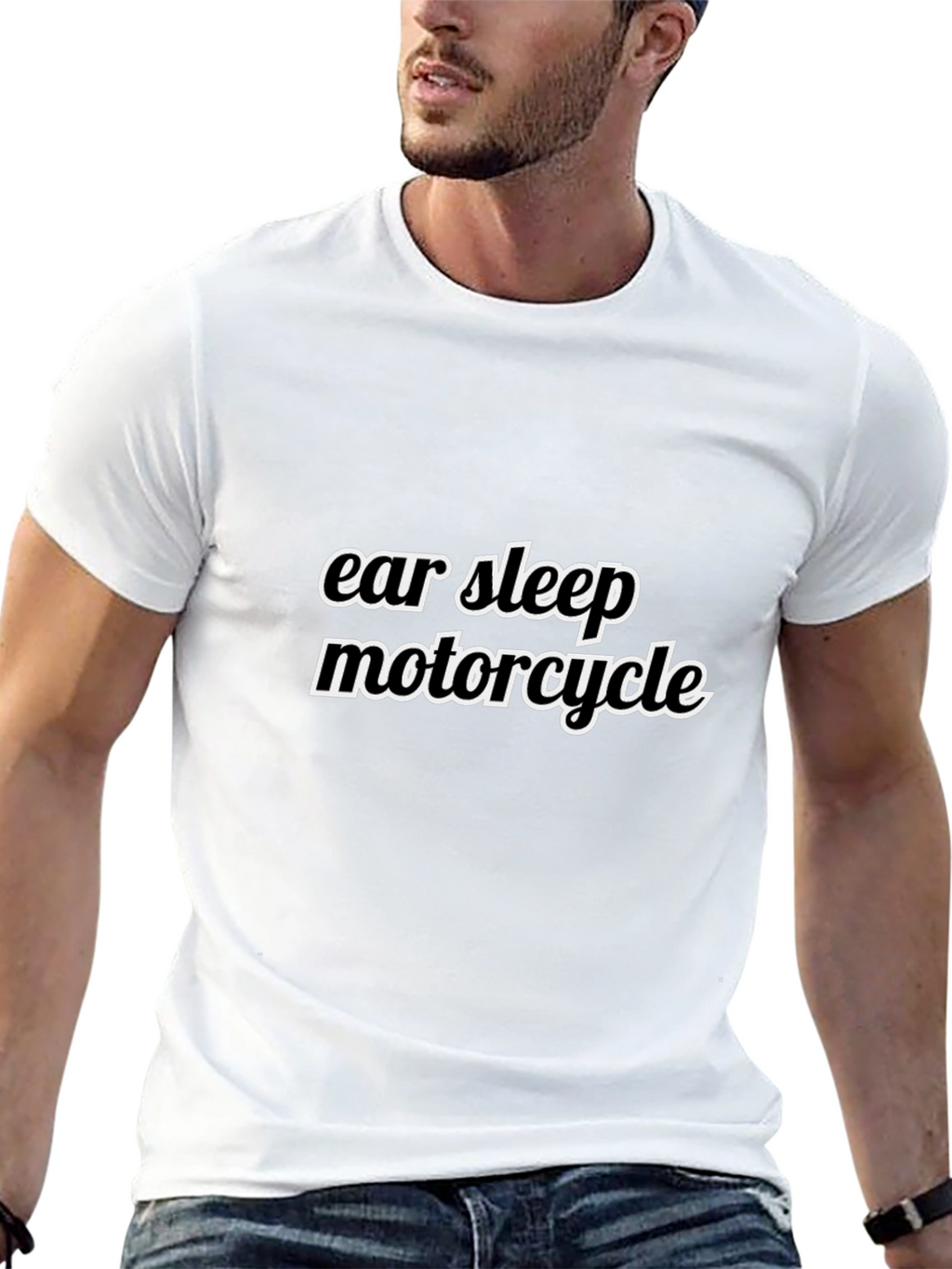 Eat Sleep Motorcycle T-Shirt - Black