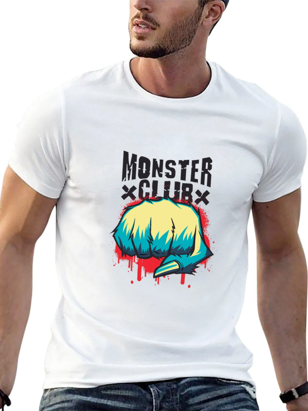 Monster Club Graphic Print T-Shirt